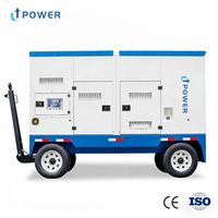 Générateur diesel silencieux mobile triphasé 500 kVA 400 kW, démarrage automatique, ATS, démarrage à distance, 50/60 Hz