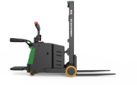 Vente directe usine – Chariot élévateur électrique compact contrepoids 1 tonne, batterie au plomb, pneus pleins, haute durabilité