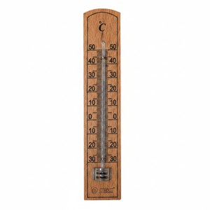 Termómetro analógico de madera, para interiores y exteriores, Celsius (GSC 502065002) - Product Image 2