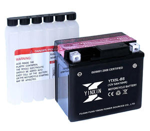 Yüksek kaliteli kuru şarjlı <span class=keywords><strong>MF</strong></span> şarj edilebilir <span class=keywords><strong>12v</strong></span> <span class=keywords><strong>5ah</strong></span> motosiklet pil YTX5L-BS - Product Image 1