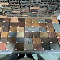 Planches de terrasse en bois de teck foncé massif, composite, à emboîtement, co-extrusion, pour parc, extérieur, couleur personnalisée