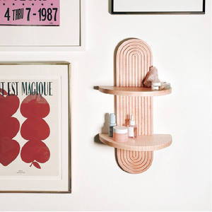 Étagère flottante en bois fait main Boho & Art Deco pour vanité, plantes, fourre-tout - Product Image 3