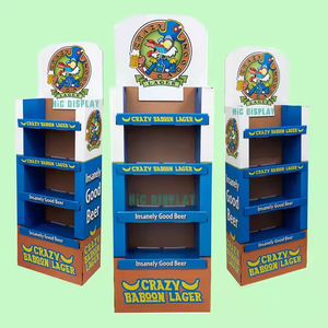 Cây giáng sinh siêu thị các tông đồ uống tinh thần kệ trưng bày các tông rượu vang năng lượng Đồ uống Rượu chai hiển thị đứng - Product Image 3