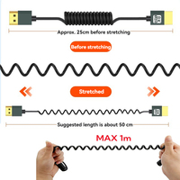Câble d'affichage flexible et fin 8K UHD pour câble coaxial torsadé plaqué or pour projecteur, ordinateur portable, moniteur et lecteur DVD