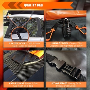 Sac de toit pour voiture, boîte de toit en PVC, sport, 401-500L, ouverture sur trois côtés - Product Image 5
