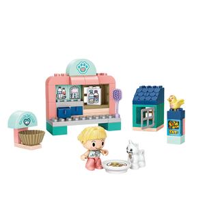 Pour LOZ Offre Spéciale Construction jouet éducatif bloc de construction jouets pour enfants 5-7 ans Hot Street View Pet Clinic méthodes multiples - Product Image 1