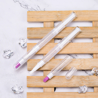 Tube vide de brillant à lèvres de 1.5ml, 2ml, 3ml, 4ml, 5ml, conteneur d'huile pour cuticules, vernis à ongles, accessoires de maquillage, stylo rotatif avec brosse