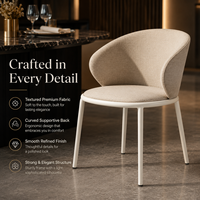Chaises de salle à manger à dossier en ruban, avec coussin enveloppant diagonal et assise en tissu Barley pour Restaurant Valley, Restaurant Ranch et Café de Montagne