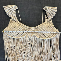 Robe de plage en macramé style Boho, haut court, Cover-Up pour Bikini, PH1172
