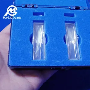 Фабричная квадратная оптическая полированная Сапфировая стеклянная пластина микроскоп кварцевая горка кювета