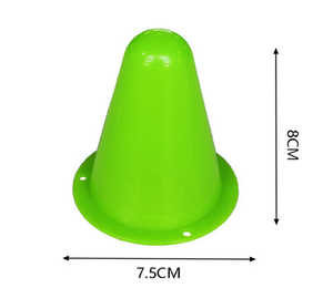 Flexibler PE-<span class=keywords><strong>Slalom</strong></span>-Kegel (8 cm) für <span class=keywords><strong>Agility</strong></span>-Training, Markierungskörbchen für Fußball, Skaten, Geschwindigkeitstraining und Hürdenübungen - Product Image 3