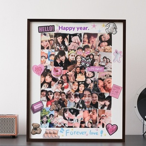 Regalo <span class=keywords><strong>di</strong></span> Compleanno Personalizzato in Legno Massello Ecologico con Foto Fai-da-Te, Adesivo Graffiti Fatto a Mano, Creativo Rettangolare per Anniversario, Stampa Giclée - Product Image 1