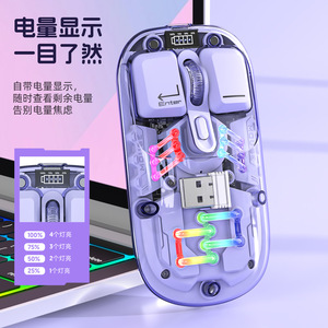 Attack Shark BM200 Gaming <b>Mouse</b> 2.4G Wireless Rechargeable RGB Backlit Optical Right Hand 7 Buttons Programmable - Product Image 1