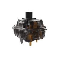 GATERON INK V2 Black Pro POM Stem Switch Paket Ritel 35 Per Kotak Sudah Dilumasi Linear 60g Kustom DIY 5pin Keyboard Mekanik
