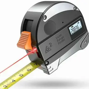 5m Stahlband lineal 40m Laser bandmaß Laser-Entfernungs messer Digital anzeige LCD-Bildschirm USB-Ladegerät