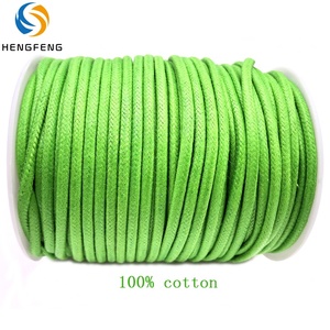 Wholesale Custom Multiple Colors Multi Sizes <strong>Braided</strong> Waxed 100% Cotton <strong>Cord</strong> for Bags Shoes and Garments - Product Image 3