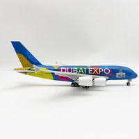 Modèle d'avion en résine à l'échelle 1/250, 30 cm, Airbus A380 Emirates DUBAI EXPO, avec trains d'atterrissage, objet de collection