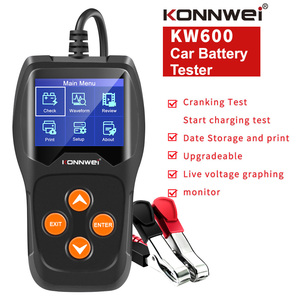 KONNWEI-probador de batería híbrida multilenguaje, herramienta útil para garajes de taller, Analizador de batería de coche para ácido de plomo - Product Image 5