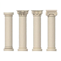 Moule en plastique ABS réutilisable pour la coulée de colonnes romaines à rayures rondes, design pour la maison