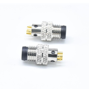Conector M12 Personalizado, Código A, 4 Pines, Macho y Hembra, con Ranuras, Blindado, Impermeable IP67, Directo de Fábrica, Soldable, Modulable - Product Image 5