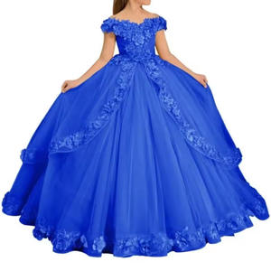 S0851N 2026 Nuevo Vestido <span class=keywords><strong>de</strong></span> Princesa <span class=keywords><strong>de</strong></span> Satén <span class=keywords><strong>para</strong></span> <span class=keywords><strong>Fiesta</strong></span> <span class=keywords><strong>de</strong></span> Cumpleaños, Boda, Niña <span class=keywords><strong>de</strong></span> las Flores, Vestido Hinchado - Product Image 3