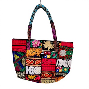 Sac à main de soirée pour femme en cuir véritable de style culturel indien, avec fermeture éclair, imperméable, pliable, grande capacité, portable et léger - Product Image 5