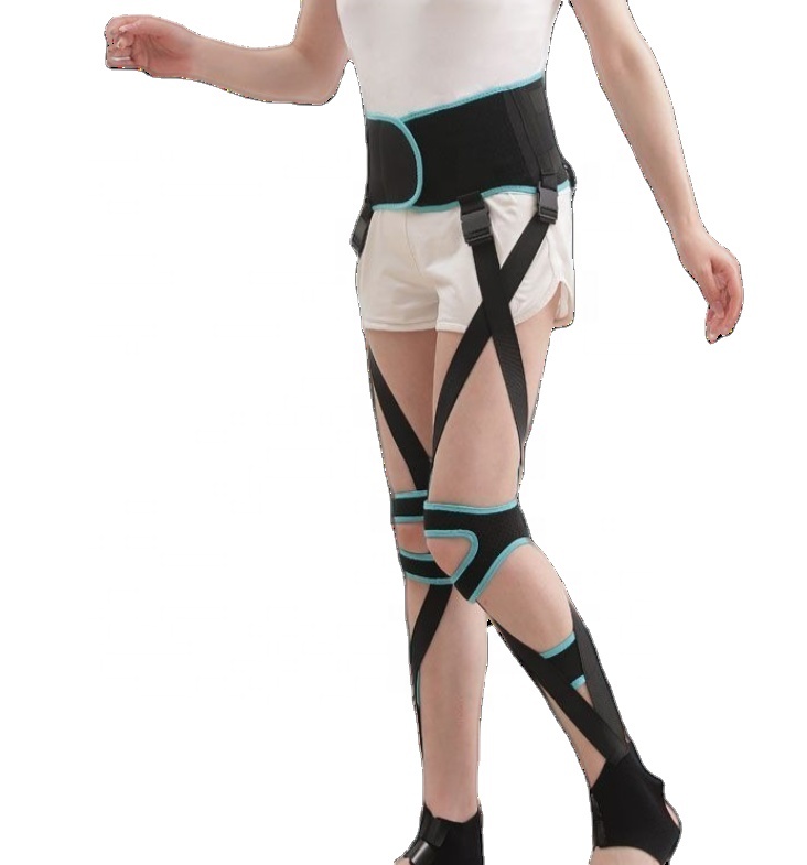 Cintura Di Correzione Per Gambe (O/X) - Set Da 3 Fasce Regolabili (Caviglia, Polpaccio, Coscia) + Ginocchiera - Taglie M-XXL