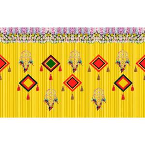 Bandera Decorativa Impresa Digitalmente Multicolor de 5x8 Pies para Festivales, Fondo Personalizado para Bodas y Eventos - Product Image 4
