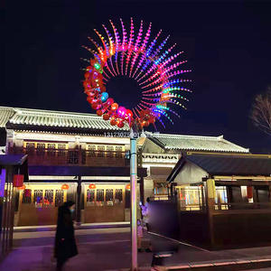 Machine à mouvement <span class=keywords><strong>perpétuelle</strong></span> en acier inoxydable, éclairage LED d'extérieur, personnalisé, pour décoration carrée de parc - Product Image 6