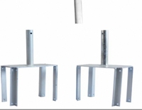 Tête de fourche de ponteau en acier galvanisé de haute qualité – Accessoires d'échafaudage pour la construction de bâtiments de bureaux