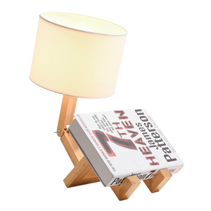 Đèn bàn LED Bắc Âu hiện đại tối giản sáng tạo gỗ nghệ thuật đèn bàn E27 cho phòng ngủ phòng khách sạn Văn phòng Phòng phòng đọc sách - Product Image 5