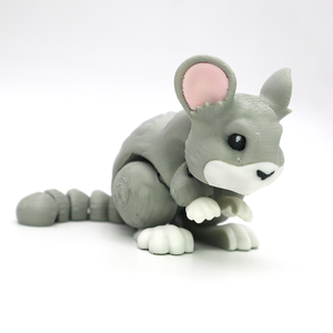 Figurines de souris 3D imprimées créatives, porte-clés, modèles articulés d'animaux - pour ornements, cadeaux et artisanat - Product Image 3