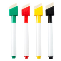 Ensemble de stylos marqueurs magnétiques pour tableau blanc avec biseau brillant de 10mm avec logo personnalisé et gomme