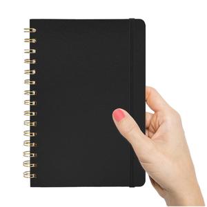 Tùy chỉnh A4 A5 kích thước 80 Sheets OEM giấy màu hồng lót PU da bìa cứng trường làm việc Tạp Chí xoắn ốc bìa cứng máy tính xách tay - Product Image 3