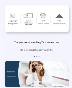 Chất lượng cao có thể điều chỉnh bàn điện thoại di động chủ đứng phổ bảng điện thoại di động đứng cho ipad cho Xiaomi và các thiết bị khác - Product Image 3