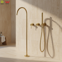 Ensemble de douche extérieur à deux fonctions SS316L, mitigeur de douche universel 35 mm avec inverseur