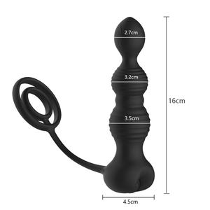 Design ergonomico giocattoli sessuali per adulti massaggiatore Premium 10 frequenza modalità di vibrazione in Silicone Anal tappi materiale ABS per coppie - Product Image 5