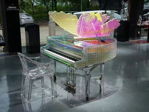 <span class=keywords><strong>Pianoforte</strong></span> in Acrilico Trasparente di Alta Qualità con 88 Tasti, <span class=keywords><strong>Dimensioni</strong></span> e Colori Personalizzabili per Spettacoli ed Eventi - Product Image 5