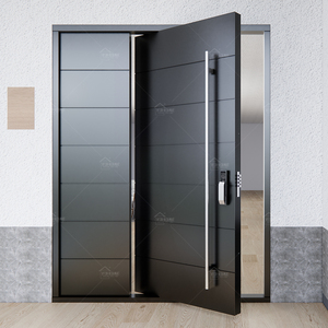 Puertas Pivotantes Frontales <span class=keywords><strong>de</strong></span> Lujo Europeas, Modelos <span class=keywords><strong>de</strong></span> Puertas Metálicas Modernas para Exteriores, Puertas para Casas - Product Image 1