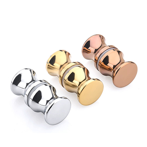 Hrt thương hiệu thiết kế hiện đại thép không gỉ 201/304 kính xử lý knobs cho nội thất vòi hoa sen cửa trượt & Tủ - Product Image 1