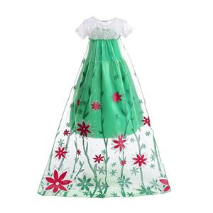 Robe de soirée de carnaval et de <span class=keywords><strong>reine</strong></span> <span class=keywords><strong>des</strong></span> <span class=keywords><strong>neiges</strong></span>, tenue princesse Elsa, déguisement avec cape - Product Image 3