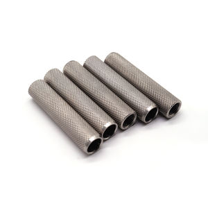 Piezas de torno Cnc personalizadas de fábrica Tubo moleteado de acero inoxidable de precisión - Product Image 2