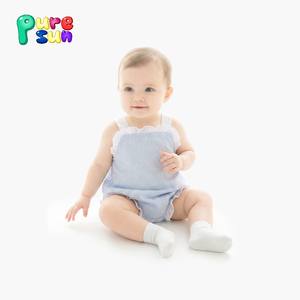 طقم رومبير عضوي مخصص للمواليد الجدد من مصنع بيورسن، بيجامات فقاعية للأطفال والفتيات، ملابس نوم للأطفال من قماش صديق للبيئة - Product Image 1