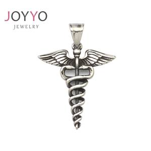 Liontin Sayap Malaikat Perak Stainless Steel, Liontin Pedang Ular Liontin 2021 - Product Image 3