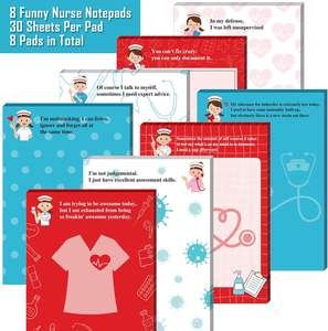 Bloc de notas divertidas de enfermera, notas adhesivas, blocs de notas, suministros de oficina <span class=keywords><strong>para</strong></span> <span class=keywords><strong>el</strong></span> <span class=keywords><strong>hospital</strong></span>, Escuela de Enfermería, compañeros de trabajo, diario de escritura, listas de horarios - Product Image 1