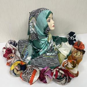MS-2197 Écharpe de prière instantanée en jersey premium brodé, nouveau <span class=keywords><strong>voile</strong></span> en strass, hijab en soie pour <span class=keywords><strong>femme</strong></span>, collection printemps-automne - Product Image 1