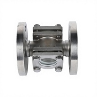 Moniteur de débit d'eau à bride en acier inoxydable poli Hongyu avec jauge de niveau d'huile et fenêtre d'observation de l'impeller usinée CNC