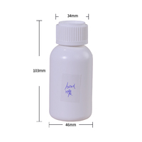 Bocaux en HDPE noir mat de qualité supérieure avec bouchon à vis hermétique 6oz 80oz 10oz