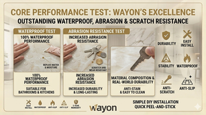 Revêtement <span class=keywords><strong>de</strong></span> sol en vinyle marbré Wayon Premium, auto-adhésif, imperméable, antidérapant, autocollants <span class=keywords><strong>de</strong></span> sol en PVC pour la rénovation résidentielle et commerciale - Product Image 5