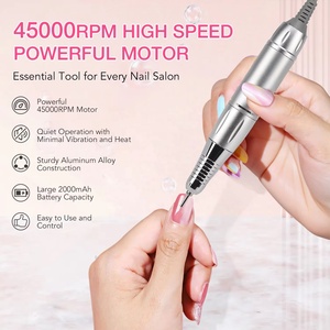 Machine à ongles électrique 45000 tr/min pour enlever le vernis, ponceuse à ongles rechargeable, machine à ongles professionnelle pour gel et cuticules - Product Image 4